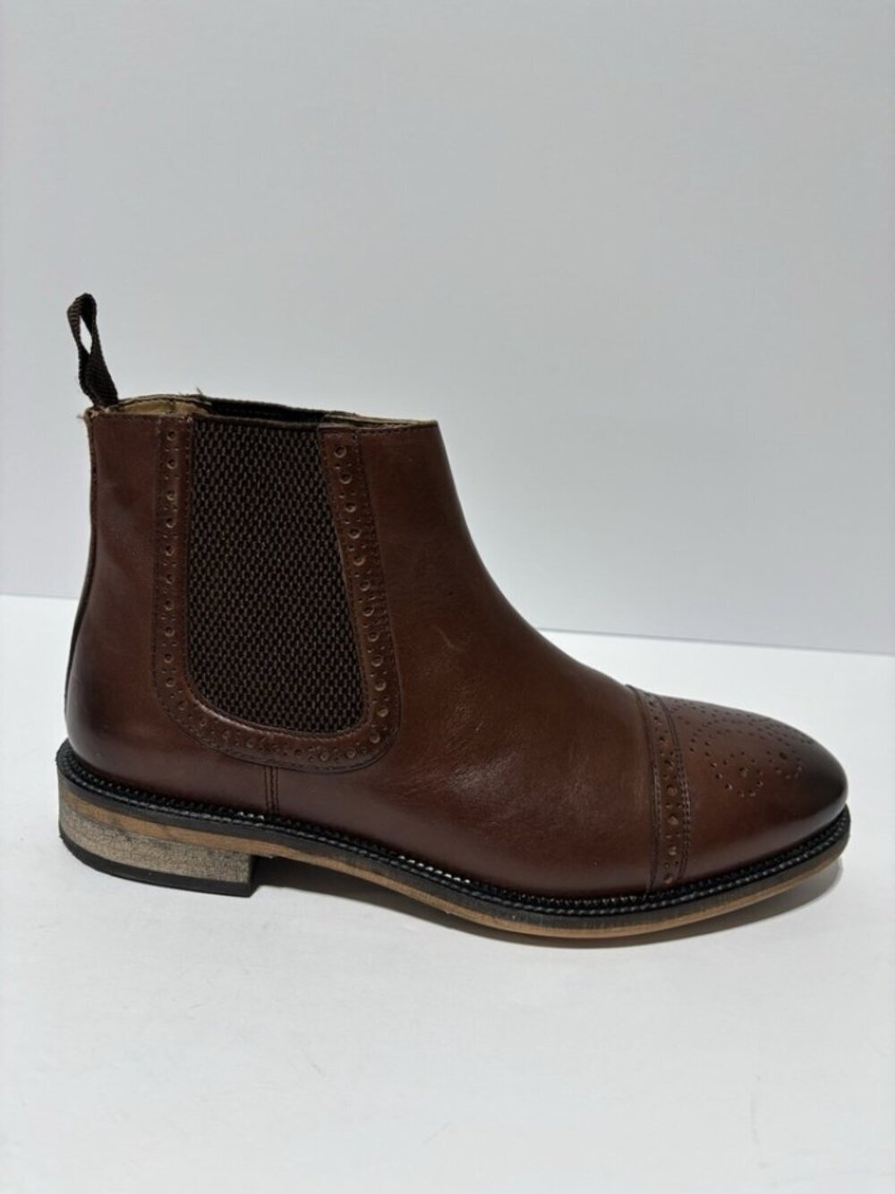 Steve Madden Men’s Deadbolt Brown Chelsea Boots, Size 10.5 M